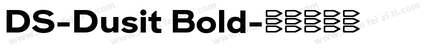 DS-Dusit Bold字体转换